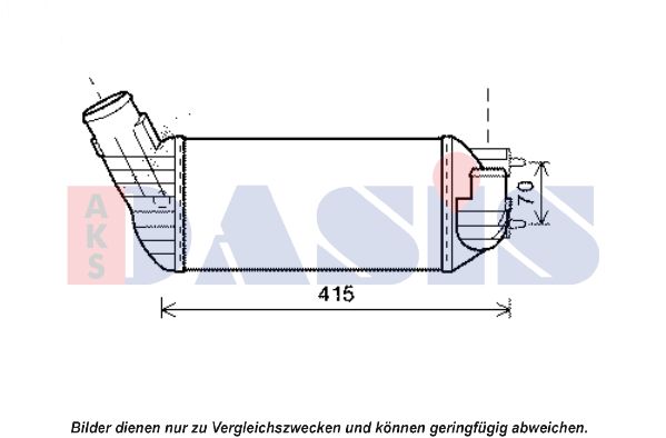 AKS DASIS Kompressoriõhu radiaator 067015N